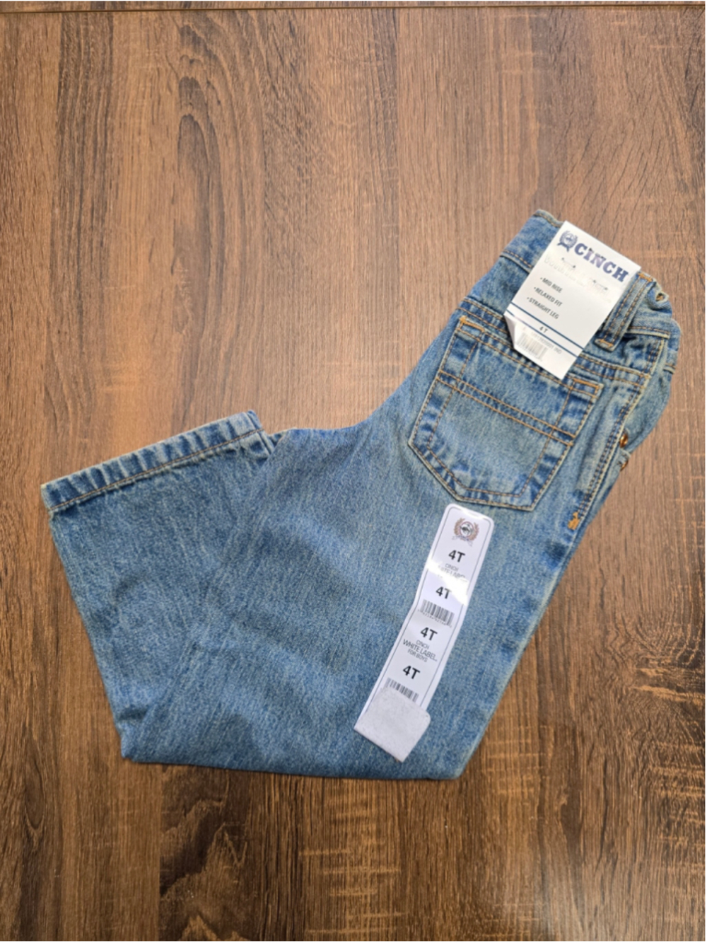 Boys Cinch White Label Relaxed Fit Jeans Size 4T Blue
